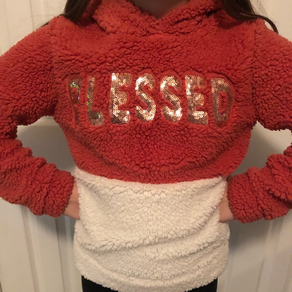 BLESSED Sherpa hoodie